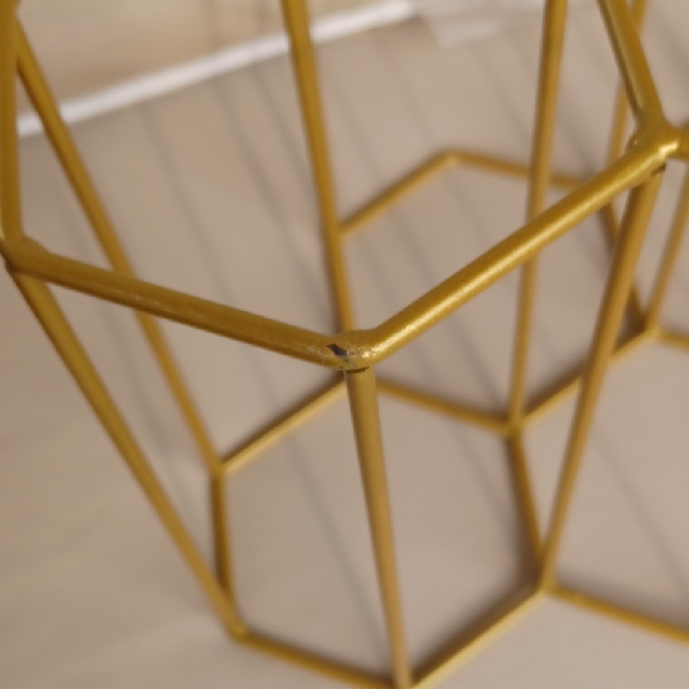 Gold Hexagonal Wine Rack - Picture 5 of 6